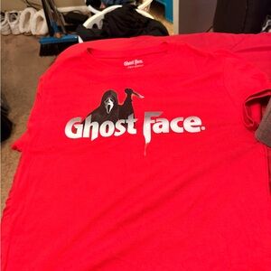 Ghost Face Red Short Sleeve Tee